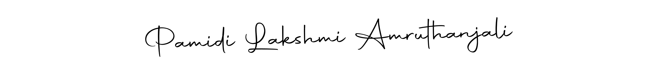 Once you've used our free online signature maker to create your best signature Autography-DOLnW style, it's time to enjoy all of the benefits that Pamidi Lakshmi Amruthanjali name signing documents. Pamidi Lakshmi Amruthanjali signature style 10 images and pictures png