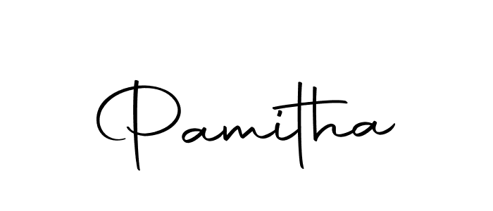 Create a beautiful signature design for name Pamitha. With this signature (Autography-DOLnW) fonts, you can make a handwritten signature for free. Pamitha signature style 10 images and pictures png