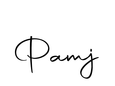 Create a beautiful signature design for name Pamj. With this signature (Autography-DOLnW) fonts, you can make a handwritten signature for free. Pamj signature style 10 images and pictures png