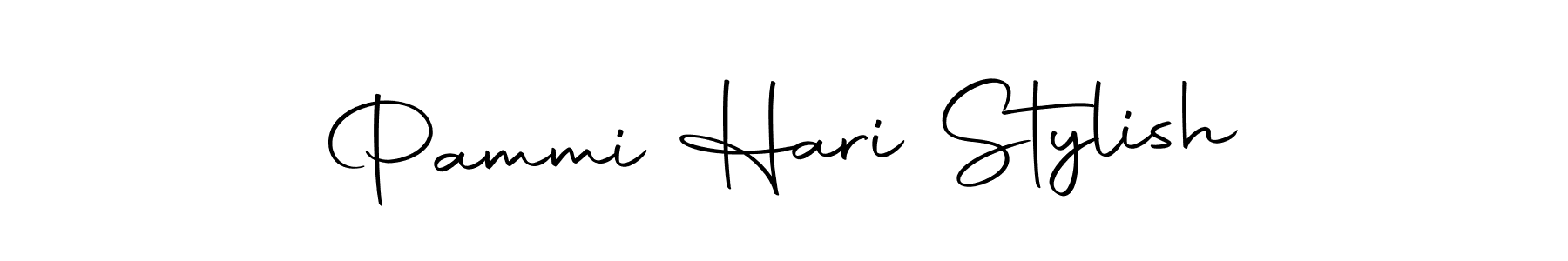 Make a beautiful signature design for name Pammi Hari Stylish. With this signature (Autography-DOLnW) style, you can create a handwritten signature for free. Pammi Hari Stylish signature style 10 images and pictures png