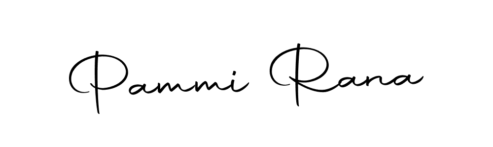How to make Pammi Rana name signature. Use Autography-DOLnW style for creating short signs online. This is the latest handwritten sign. Pammi Rana signature style 10 images and pictures png