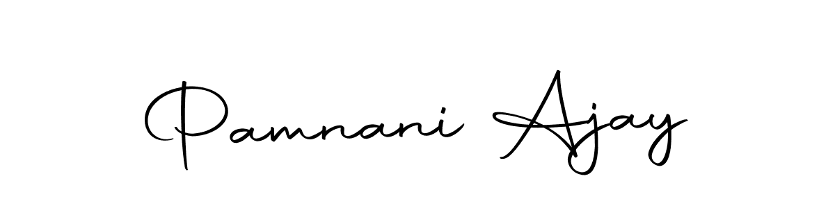 This is the best signature style for the Pamnani Ajay name. Also you like these signature font (Autography-DOLnW). Mix name signature. Pamnani Ajay signature style 10 images and pictures png