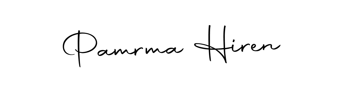 The best way (Autography-DOLnW) to make a short signature is to pick only two or three words in your name. The name Pamrma Hiren include a total of six letters. For converting this name. Pamrma Hiren signature style 10 images and pictures png