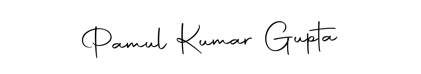 The best way (Autography-DOLnW) to make a short signature is to pick only two or three words in your name. The name Pamul Kumar Gupta include a total of six letters. For converting this name. Pamul Kumar Gupta signature style 10 images and pictures png