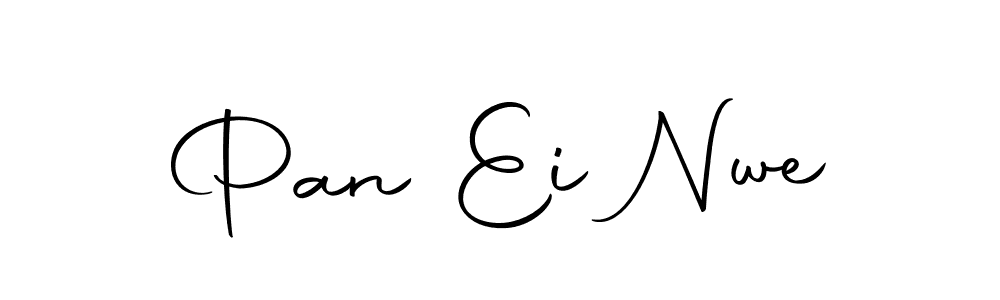 Create a beautiful signature design for name Pan Ei Nwe. With this signature (Autography-DOLnW) fonts, you can make a handwritten signature for free. Pan Ei Nwe signature style 10 images and pictures png