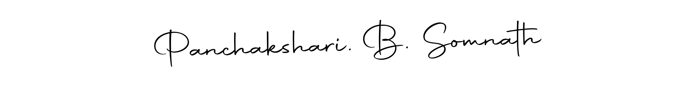 The best way (Autography-DOLnW) to make a short signature is to pick only two or three words in your name. The name Panchakshari. B. Somnath include a total of six letters. For converting this name. Panchakshari. B. Somnath signature style 10 images and pictures png