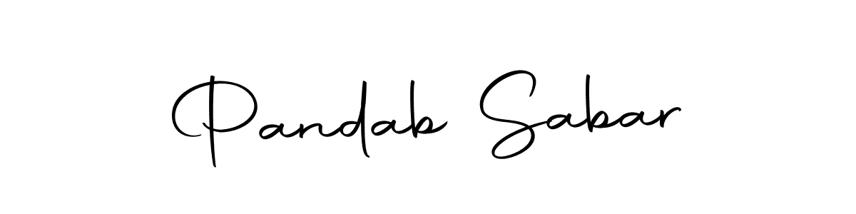 Create a beautiful signature design for name Pandab Sabar. With this signature (Autography-DOLnW) fonts, you can make a handwritten signature for free. Pandab Sabar signature style 10 images and pictures png