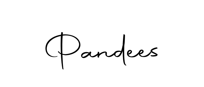 Use a signature maker to create a handwritten signature online. With this signature software, you can design (Autography-DOLnW) your own signature for name Pandees. Pandees signature style 10 images and pictures png