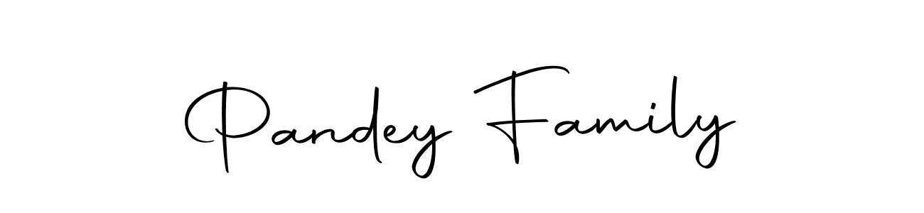 How to make Pandey Family name signature. Use Autography-DOLnW style for creating short signs online. This is the latest handwritten sign. Pandey Family signature style 10 images and pictures png