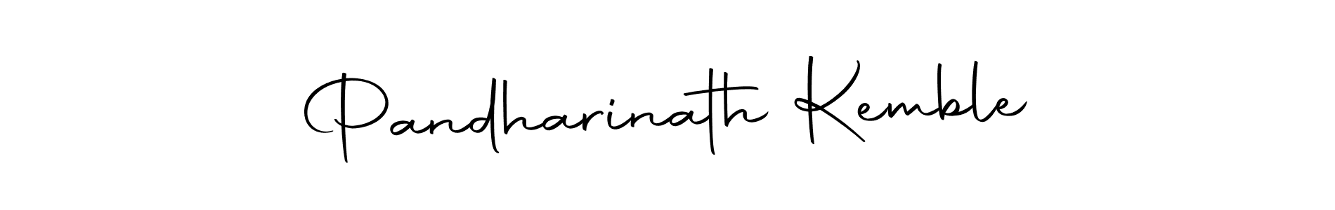 How to make Pandharinath Kemble name signature. Use Autography-DOLnW style for creating short signs online. This is the latest handwritten sign. Pandharinath Kemble signature style 10 images and pictures png