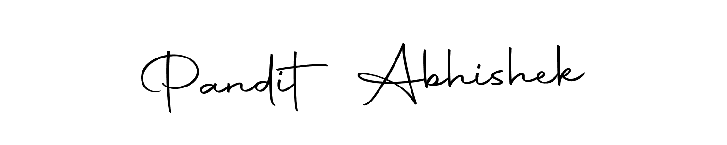 The best way (Autography-DOLnW) to make a short signature is to pick only two or three words in your name. The name Pandit Abhishek include a total of six letters. For converting this name. Pandit Abhishek signature style 10 images and pictures png