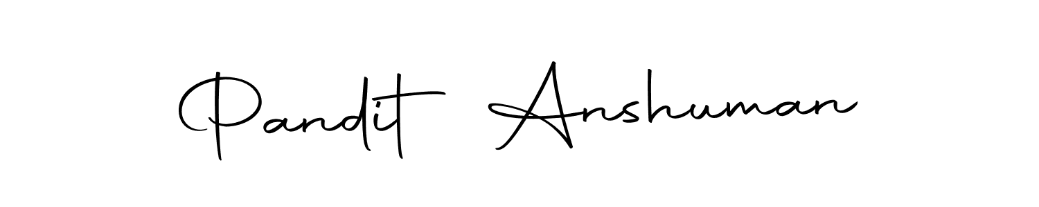 Create a beautiful signature design for name Pandit Anshuman. With this signature (Autography-DOLnW) fonts, you can make a handwritten signature for free. Pandit Anshuman signature style 10 images and pictures png