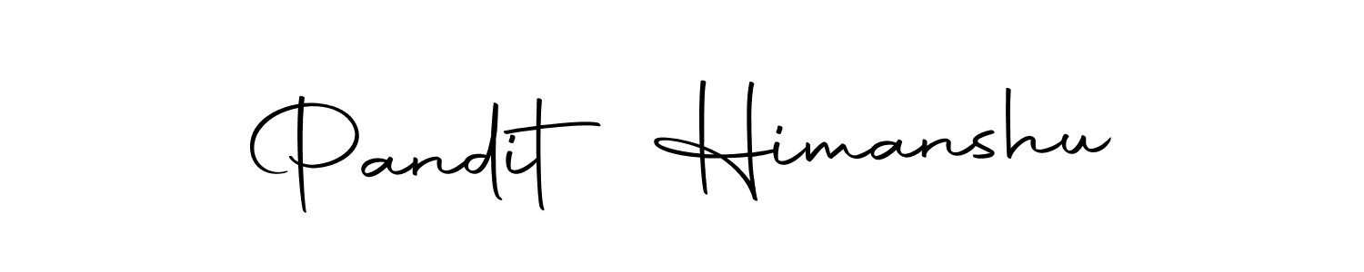 Use a signature maker to create a handwritten signature online. With this signature software, you can design (Autography-DOLnW) your own signature for name Pandit Himanshu. Pandit Himanshu signature style 10 images and pictures png