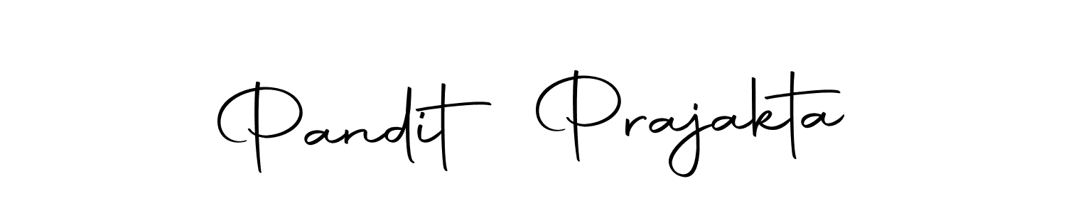 Create a beautiful signature design for name Pandit Prajakta. With this signature (Autography-DOLnW) fonts, you can make a handwritten signature for free. Pandit Prajakta signature style 10 images and pictures png