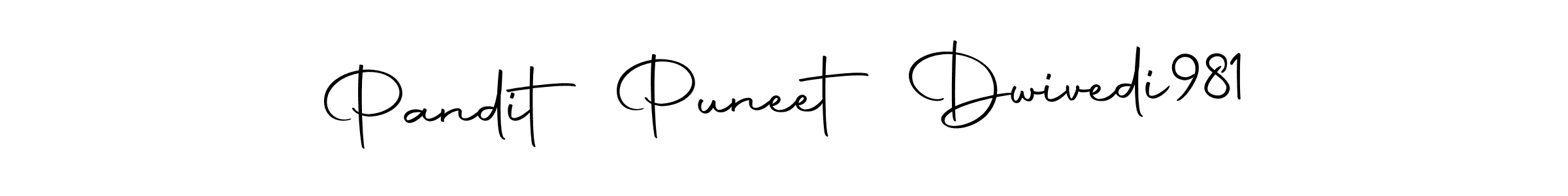 Also You can easily find your signature by using the search form. We will create Pandit Puneet Dwivedi981 name handwritten signature images for you free of cost using Autography-DOLnW sign style. Pandit Puneet Dwivedi981 signature style 10 images and pictures png