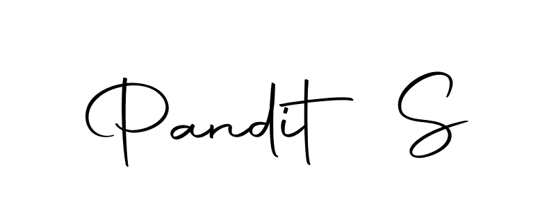 Design your own signature with our free online signature maker. With this signature software, you can create a handwritten (Autography-DOLnW) signature for name Pandit S. Pandit S signature style 10 images and pictures png