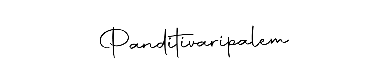 Make a beautiful signature design for name Panditivaripalem. With this signature (Autography-DOLnW) style, you can create a handwritten signature for free. Panditivaripalem signature style 10 images and pictures png