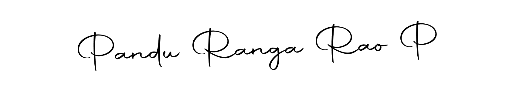 Create a beautiful signature design for name Pandu Ranga Rao P. With this signature (Autography-DOLnW) fonts, you can make a handwritten signature for free. Pandu Ranga Rao P signature style 10 images and pictures png