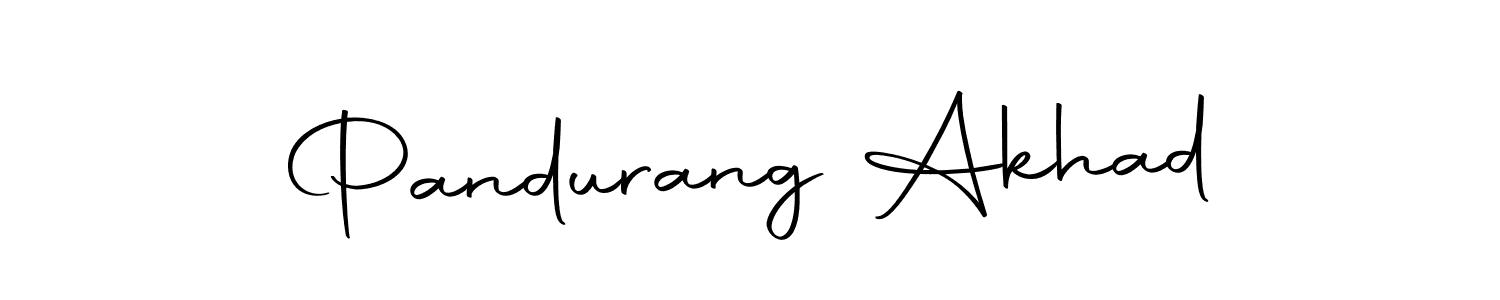How to make Pandurang Akhad name signature. Use Autography-DOLnW style for creating short signs online. This is the latest handwritten sign. Pandurang Akhad signature style 10 images and pictures png