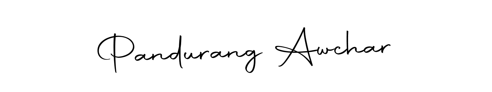 You should practise on your own different ways (Autography-DOLnW) to write your name (Pandurang Awchar) in signature. don't let someone else do it for you. Pandurang Awchar signature style 10 images and pictures png
