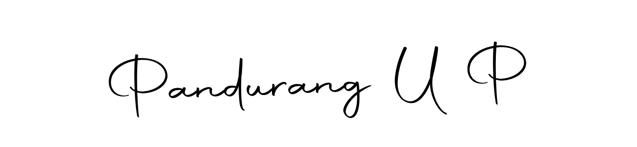 Pandurang U P stylish signature style. Best Handwritten Sign (Autography-DOLnW) for my name. Handwritten Signature Collection Ideas for my name Pandurang U P. Pandurang U P signature style 10 images and pictures png