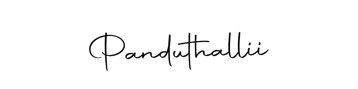 Make a beautiful signature design for name Panduthallii. With this signature (Autography-DOLnW) style, you can create a handwritten signature for free. Panduthallii signature style 10 images and pictures png