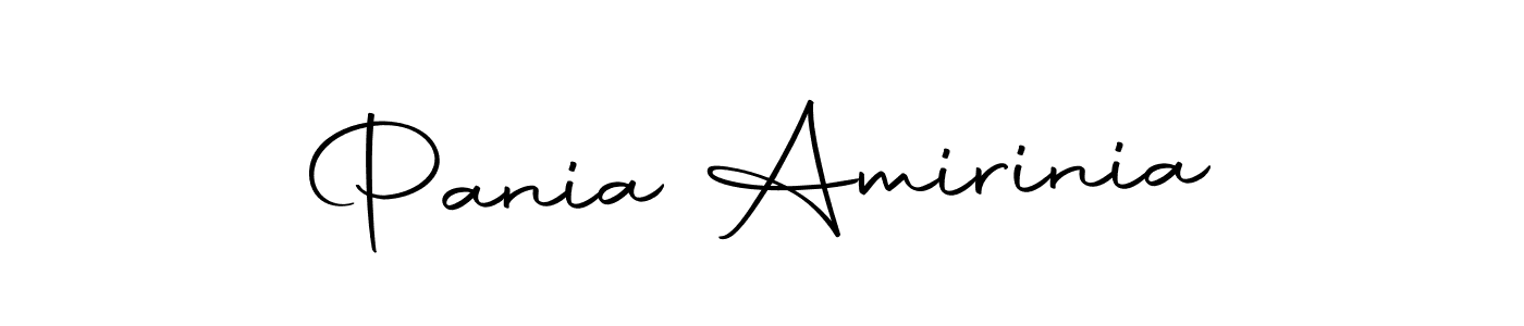 How to make Pania Amirinia name signature. Use Autography-DOLnW style for creating short signs online. This is the latest handwritten sign. Pania Amirinia signature style 10 images and pictures png