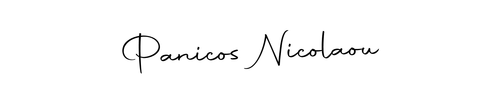 Make a short Panicos Nicolaou signature style. Manage your documents anywhere anytime using Autography-DOLnW. Create and add eSignatures, submit forms, share and send files easily. Panicos Nicolaou signature style 10 images and pictures png