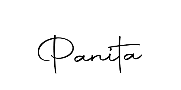 Panita stylish signature style. Best Handwritten Sign (Autography-DOLnW) for my name. Handwritten Signature Collection Ideas for my name Panita. Panita signature style 10 images and pictures png