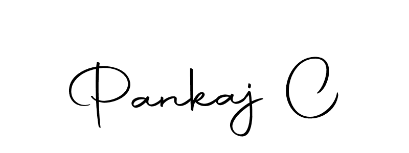 Design your own signature with our free online signature maker. With this signature software, you can create a handwritten (Autography-DOLnW) signature for name Pankaj C. Pankaj C signature style 10 images and pictures png