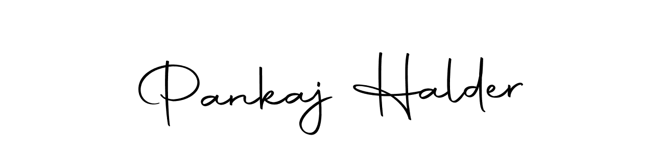 How to make Pankaj Halder name signature. Use Autography-DOLnW style for creating short signs online. This is the latest handwritten sign. Pankaj Halder signature style 10 images and pictures png