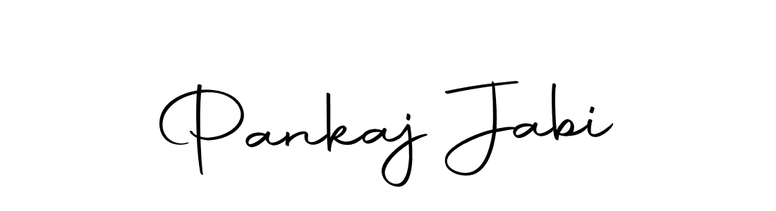 How to make Pankaj Jabi name signature. Use Autography-DOLnW style for creating short signs online. This is the latest handwritten sign. Pankaj Jabi signature style 10 images and pictures png