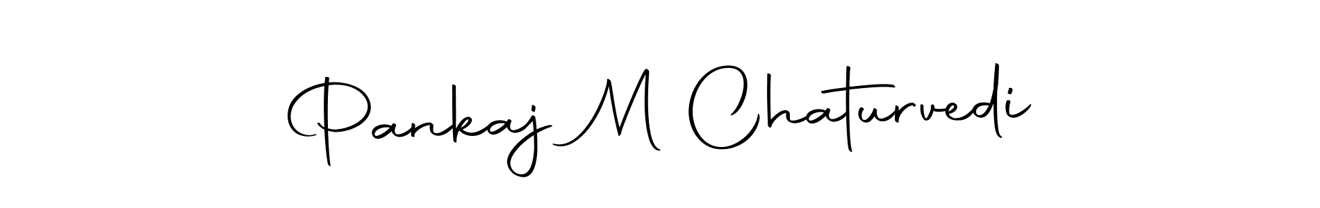 Pankaj M Chaturvedi stylish signature style. Best Handwritten Sign (Autography-DOLnW) for my name. Handwritten Signature Collection Ideas for my name Pankaj M Chaturvedi. Pankaj M Chaturvedi signature style 10 images and pictures png