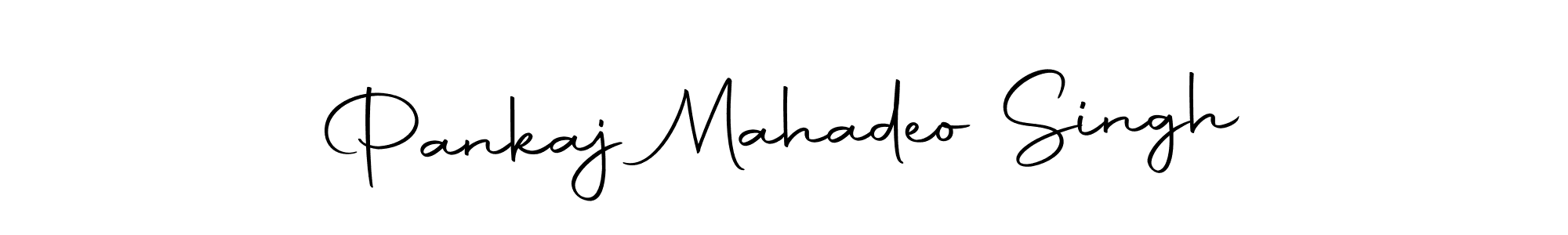 Create a beautiful signature design for name Pankaj Mahadeo Singh. With this signature (Autography-DOLnW) fonts, you can make a handwritten signature for free. Pankaj Mahadeo Singh signature style 10 images and pictures png