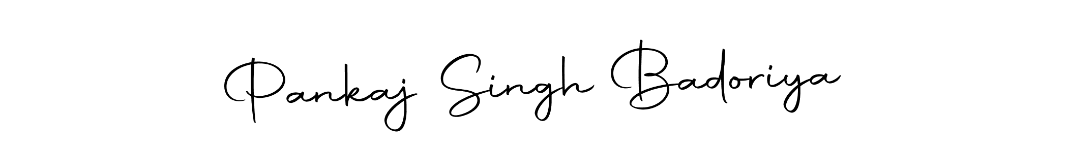 How to make Pankaj Singh Badoriya name signature. Use Autography-DOLnW style for creating short signs online. This is the latest handwritten sign. Pankaj Singh Badoriya signature style 10 images and pictures png