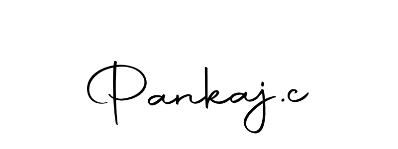 Design your own signature with our free online signature maker. With this signature software, you can create a handwritten (Autography-DOLnW) signature for name Pankaj.c. Pankaj.c signature style 10 images and pictures png