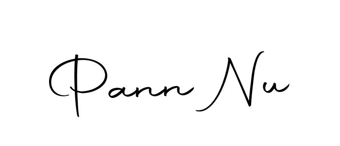How to make Pann Nu name signature. Use Autography-DOLnW style for creating short signs online. This is the latest handwritten sign. Pann Nu signature style 10 images and pictures png