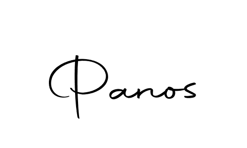 Make a beautiful signature design for name Panos. With this signature (Autography-DOLnW) style, you can create a handwritten signature for free. Panos signature style 10 images and pictures png