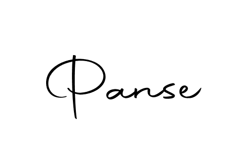You should practise on your own different ways (Autography-DOLnW) to write your name (Panse) in signature. don't let someone else do it for you. Panse signature style 10 images and pictures png