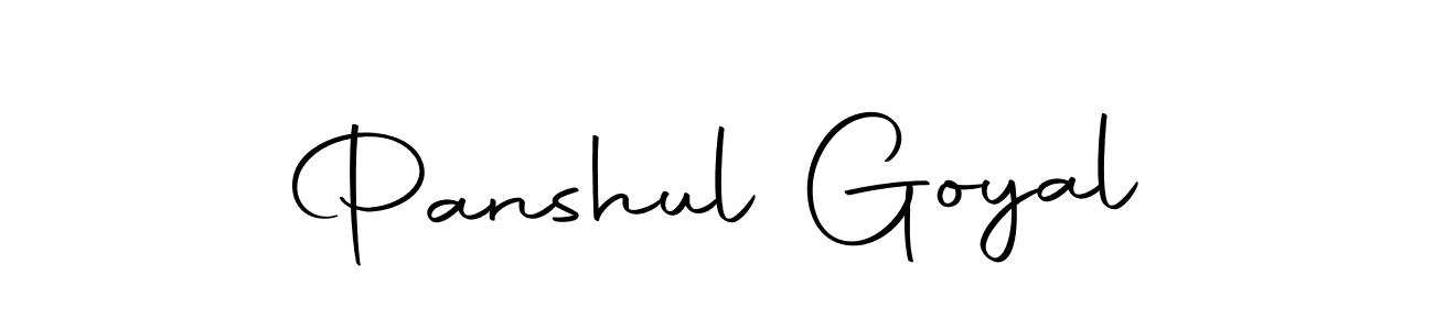 Create a beautiful signature design for name Panshul Goyal. With this signature (Autography-DOLnW) fonts, you can make a handwritten signature for free. Panshul Goyal signature style 10 images and pictures png