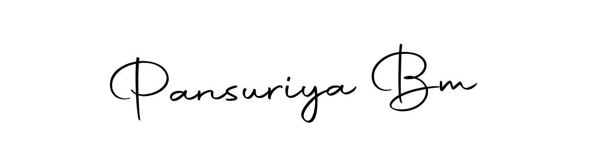 Make a beautiful signature design for name Pansuriya Bm. With this signature (Autography-DOLnW) style, you can create a handwritten signature for free. Pansuriya Bm signature style 10 images and pictures png