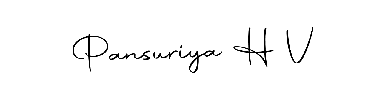 How to make Pansuriya H V signature? Autography-DOLnW is a professional autograph style. Create handwritten signature for Pansuriya H V name. Pansuriya H V signature style 10 images and pictures png