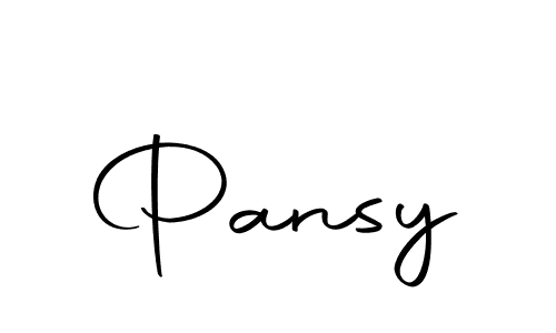 Use a signature maker to create a handwritten signature online. With this signature software, you can design (Autography-DOLnW) your own signature for name Pansy. Pansy signature style 10 images and pictures png