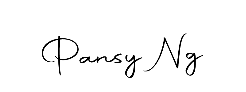 How to make Pansy Ng name signature. Use Autography-DOLnW style for creating short signs online. This is the latest handwritten sign. Pansy Ng signature style 10 images and pictures png