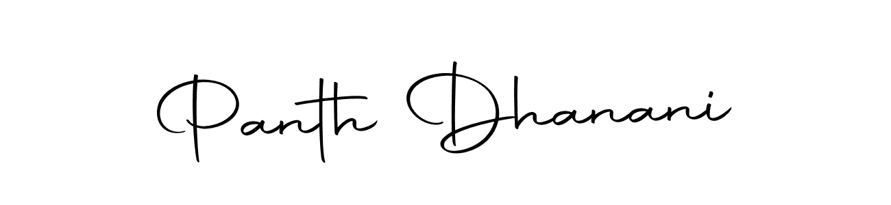 Make a beautiful signature design for name Panth Dhanani. With this signature (Autography-DOLnW) style, you can create a handwritten signature for free. Panth Dhanani signature style 10 images and pictures png