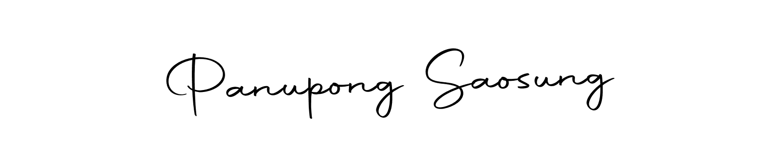 How to make Panupong Saosung name signature. Use Autography-DOLnW style for creating short signs online. This is the latest handwritten sign. Panupong Saosung signature style 10 images and pictures png