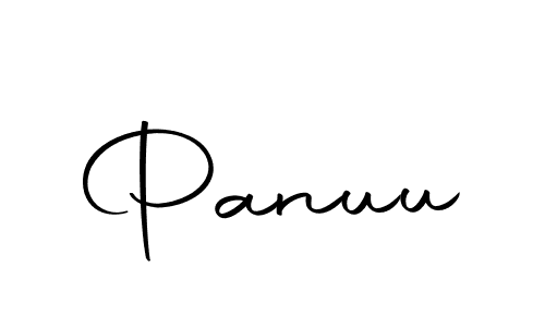How to make Panuu signature? Autography-DOLnW is a professional autograph style. Create handwritten signature for Panuu name. Panuu signature style 10 images and pictures png
