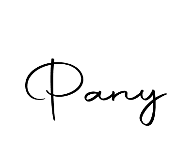 Design your own signature with our free online signature maker. With this signature software, you can create a handwritten (Autography-DOLnW) signature for name Pany. Pany signature style 10 images and pictures png