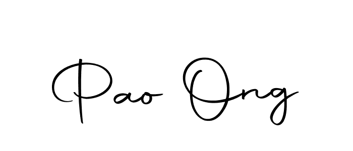 Design your own signature with our free online signature maker. With this signature software, you can create a handwritten (Autography-DOLnW) signature for name Pao Ong. Pao Ong signature style 10 images and pictures png
