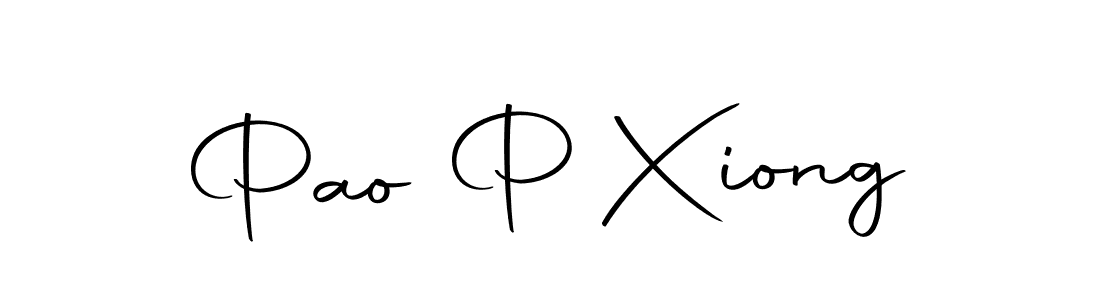 Design your own signature with our free online signature maker. With this signature software, you can create a handwritten (Autography-DOLnW) signature for name Pao P Xiong. Pao P Xiong signature style 10 images and pictures png